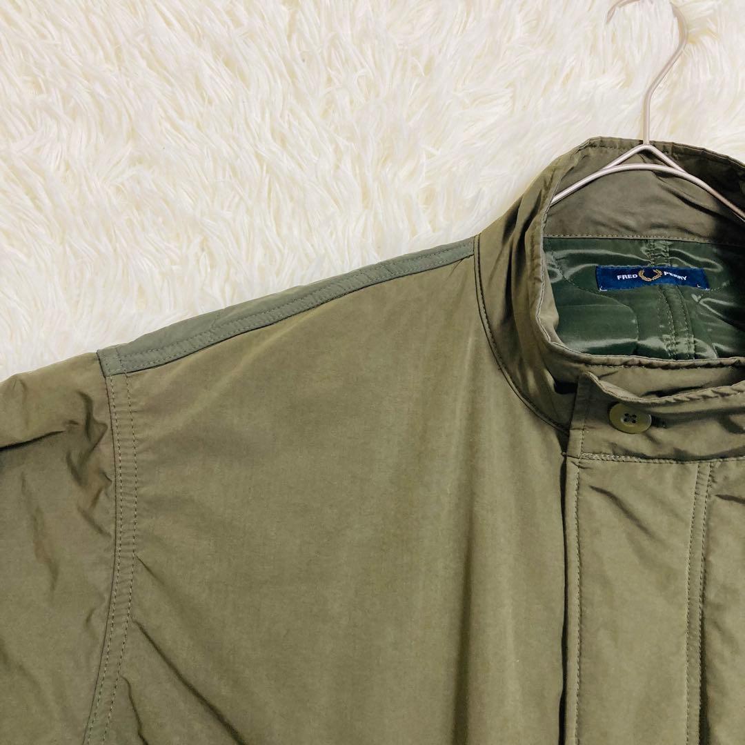 値下げ♡フレッドペリー　モッズコート　キルティング　切替　カーキ　L