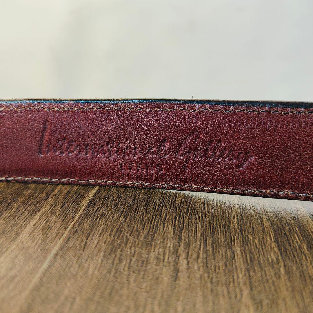 【シェルコードバン】BEAMS別注 ダークバーガンディ高級ドレスベルト 極美品