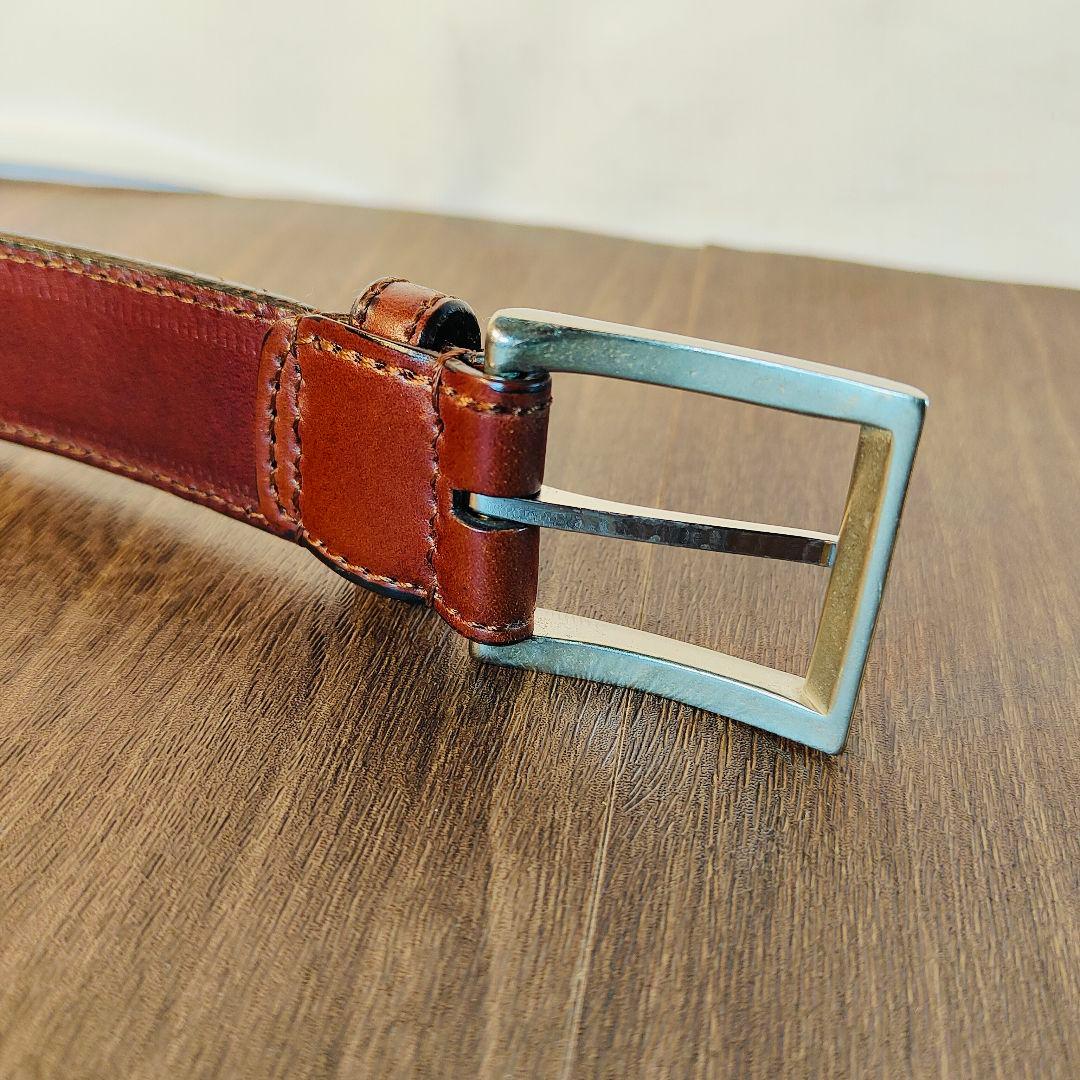 【シェルコードバン】BEAMS別注 ダークバーガンディ高級ドレスベルト 極美品