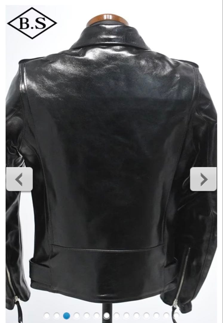 週末価格⭐️【茶芯】レインボーカントリー ダブルライダースジャケット ホースハイド