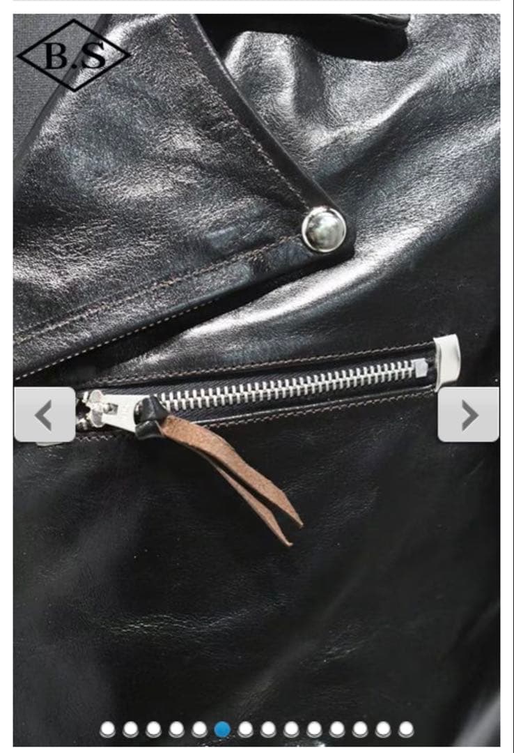 週末価格⭐️【茶芯】レインボーカントリー ダブルライダースジャケット ホースハイド