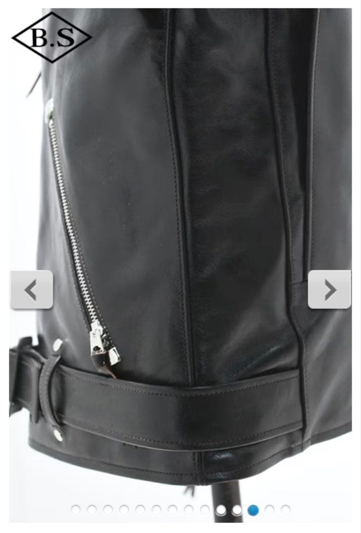 週末価格⭐️【茶芯】レインボーカントリー ダブルライダースジャケット ホースハイド