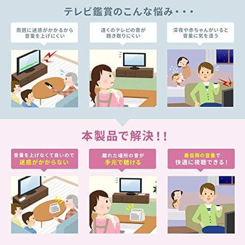 サンワダイレクト 手元スピーカー テレビ用 ワイヤレス 電波干渉しにくい920m