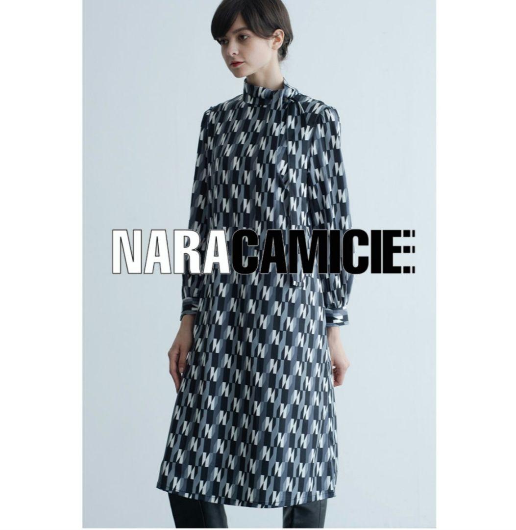 【極美品25300円】ナラカミーチェ♦️N柄リボンタイワンピース