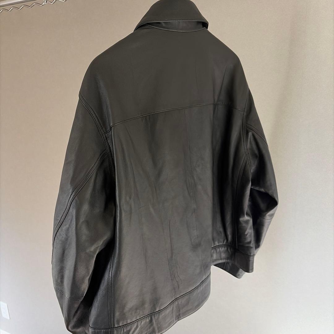 【25AW】メゾンスペシャル 新作レザーライダース 黒 未使用 39,600円