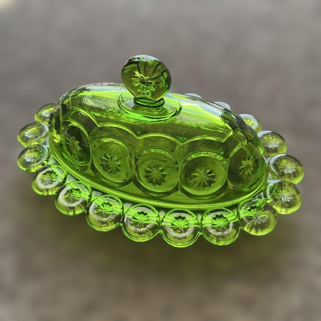 『ヴィンテージ』LE Smith社Moon and Stars バターケース