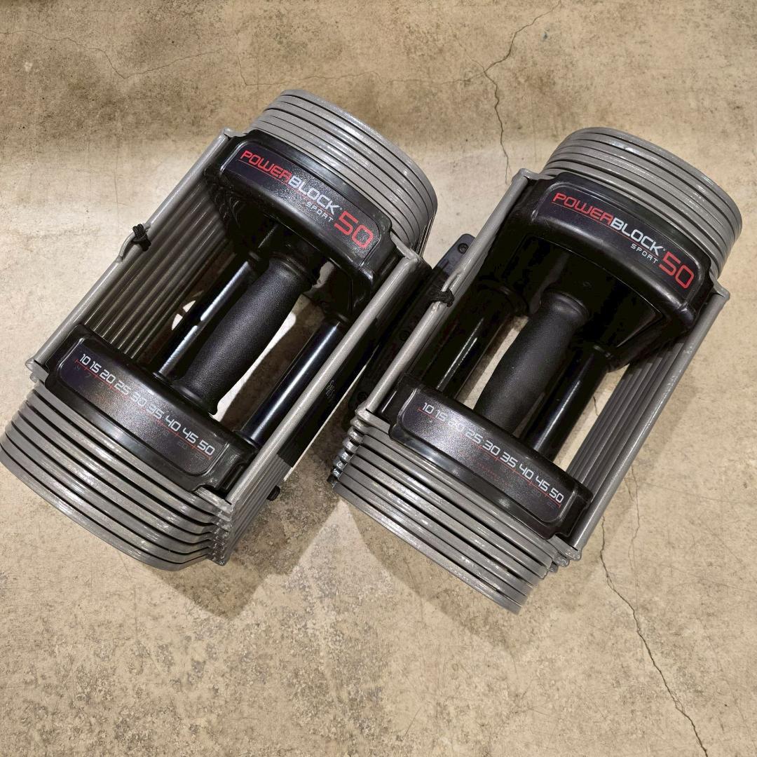 i+【美品】 パワーブロック 50（ PowerBlock 50 ）① ダンベル