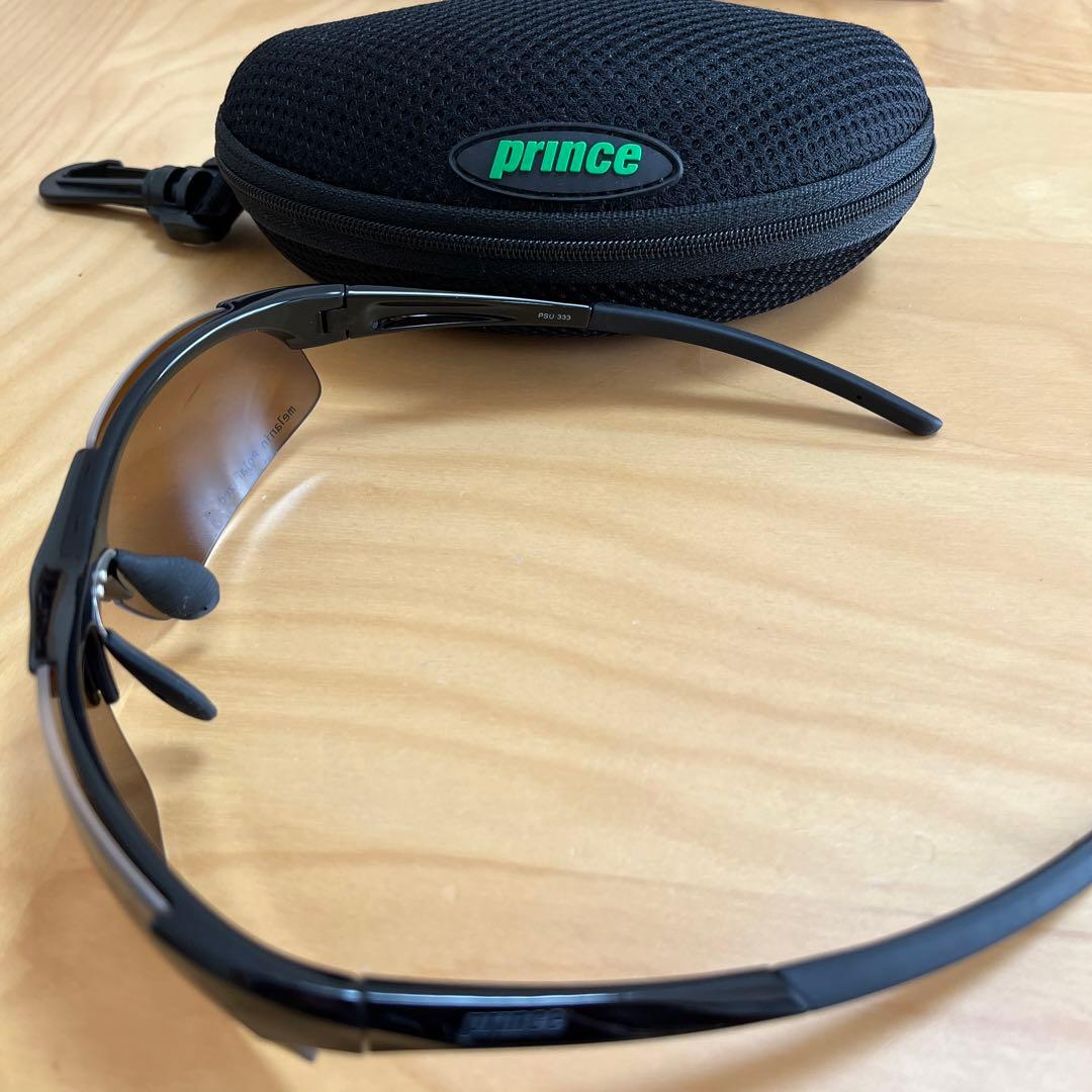 プリンス　テニス用サングラス　ブラウン