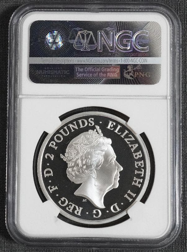 2017 ブリタニア 20周年 プルーフ 銀貨 NGC PF70UC COA箱付