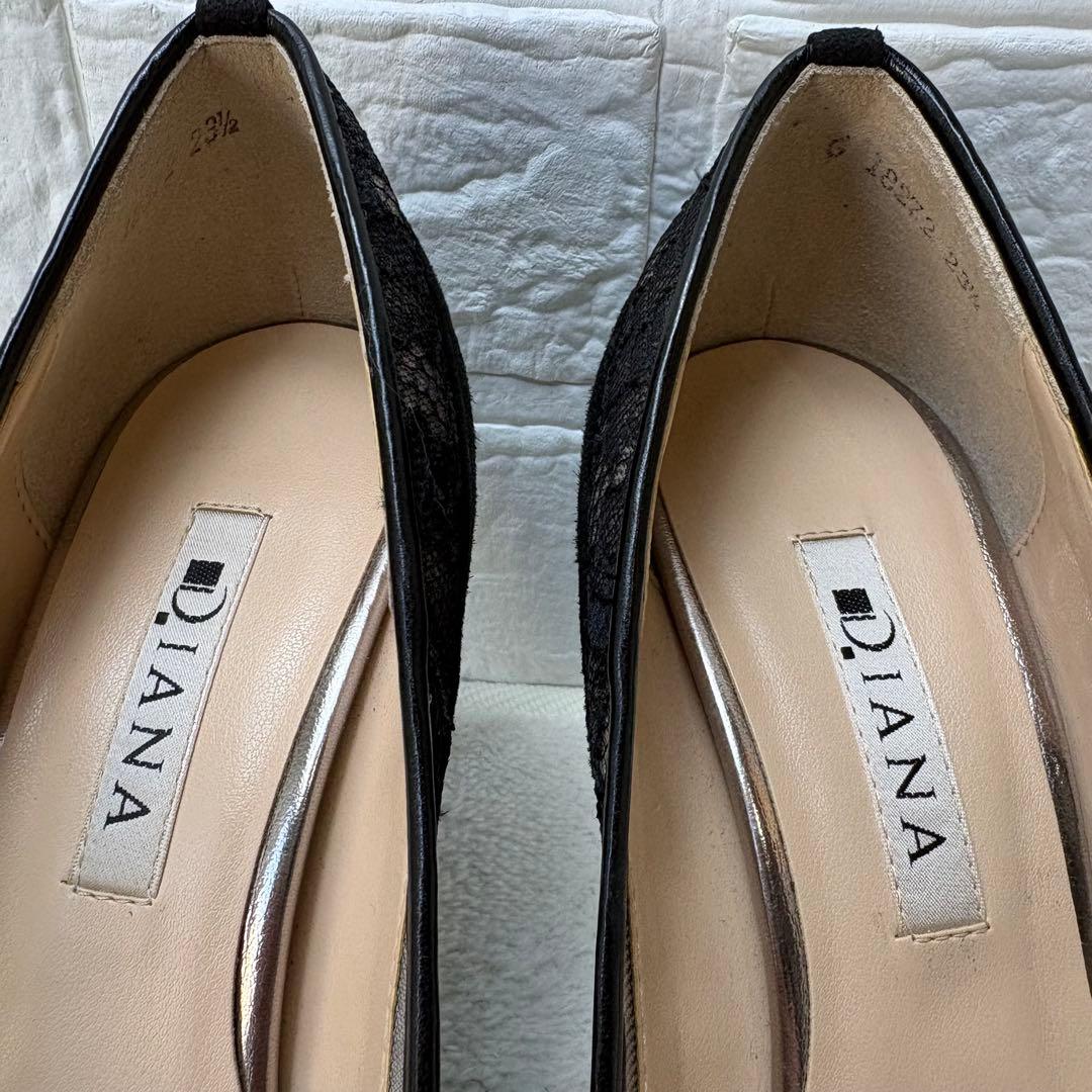 【未使用✨】ダイアナ パンプス レース メッシュ ポインテッドトゥ ピンヒール