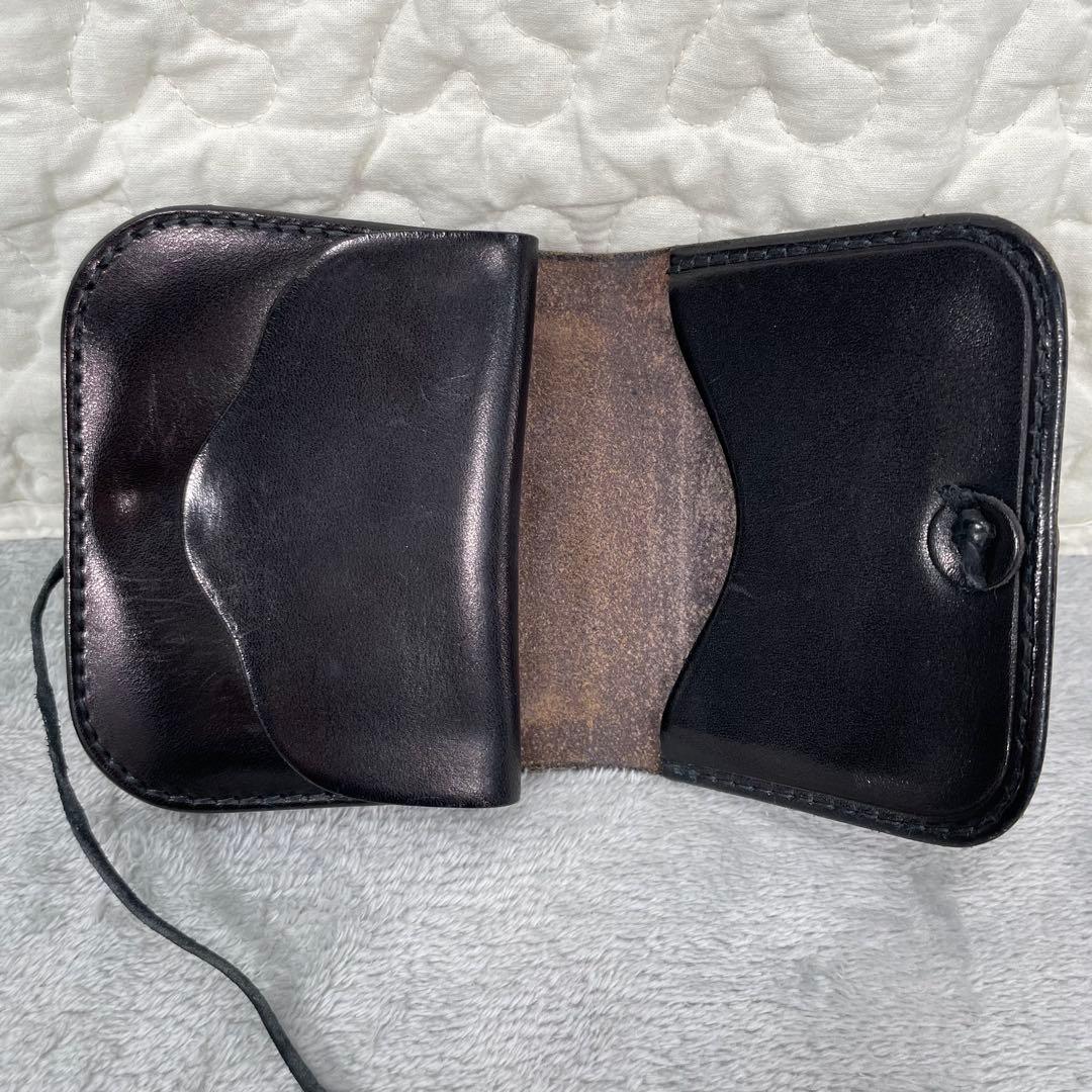 goro's ゴローズ　コンチョ付き 角型 小銭入れ ケース ブラック