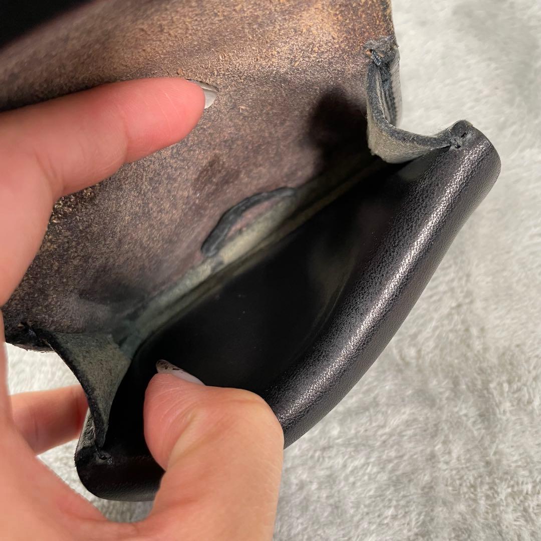 goro's ゴローズ　コンチョ付き 角型 小銭入れ ケース ブラック