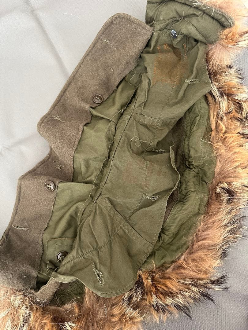 M-51 モッズコート用フード　縞