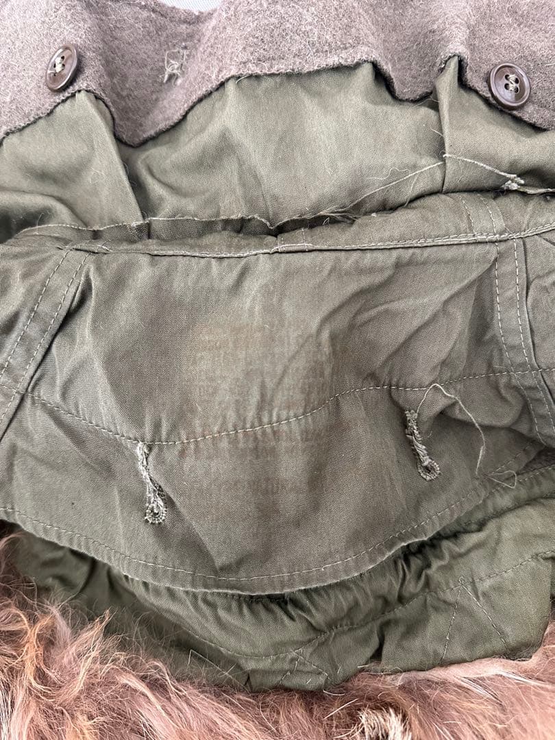 M-51 モッズコート用フード　縞