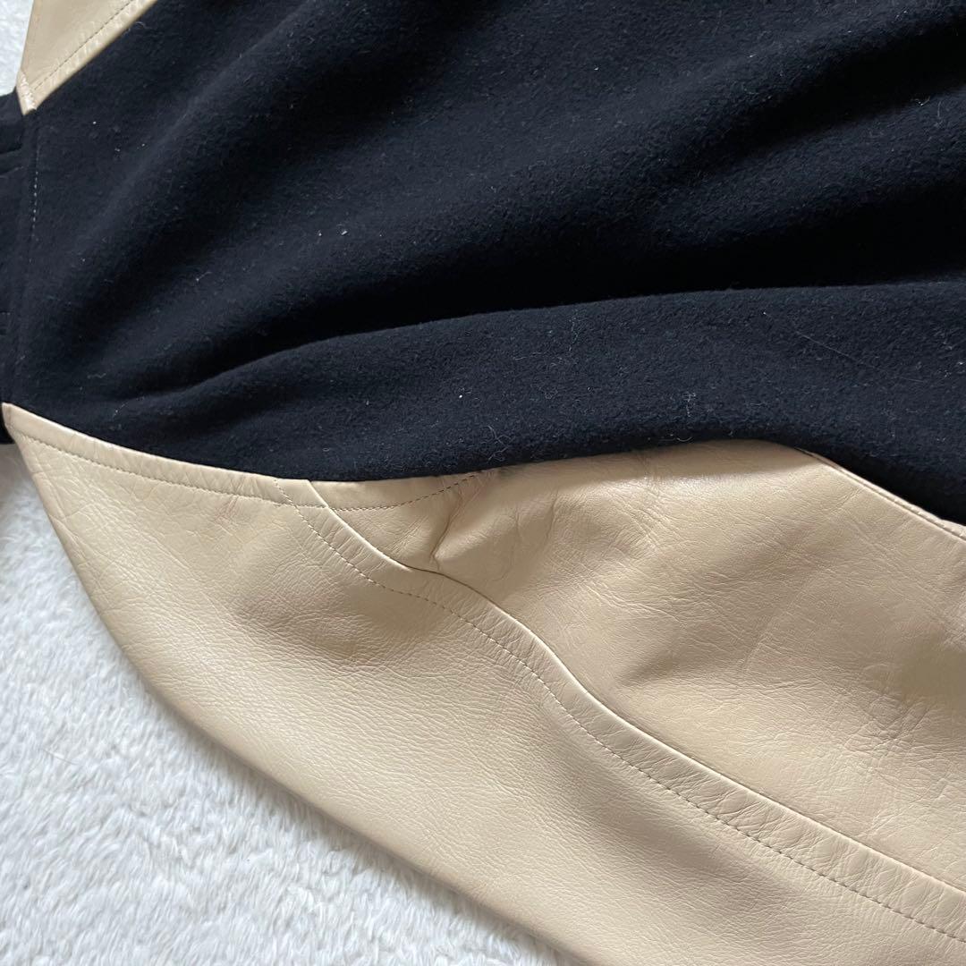 Burberry Blue Label フード付きスタジャンノバチェック 38