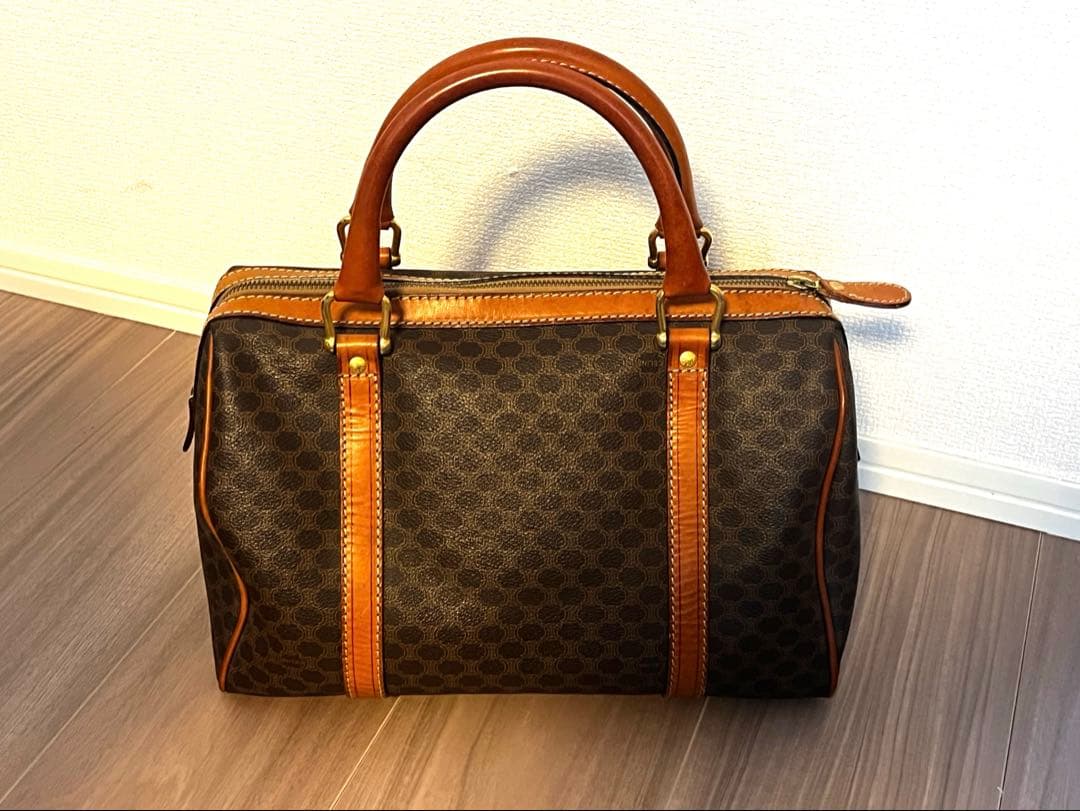 CELINE セリーヌ ボストン型 マカダム 総柄 ミニボストン