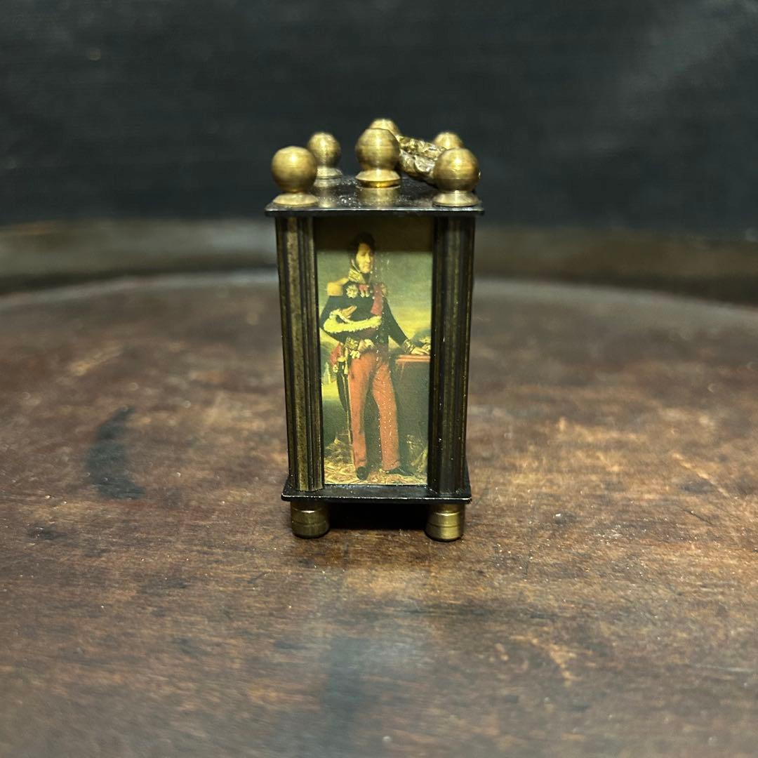 アンティーク　オメガ手巻式　ミニチュア置時計　稼働確認済み