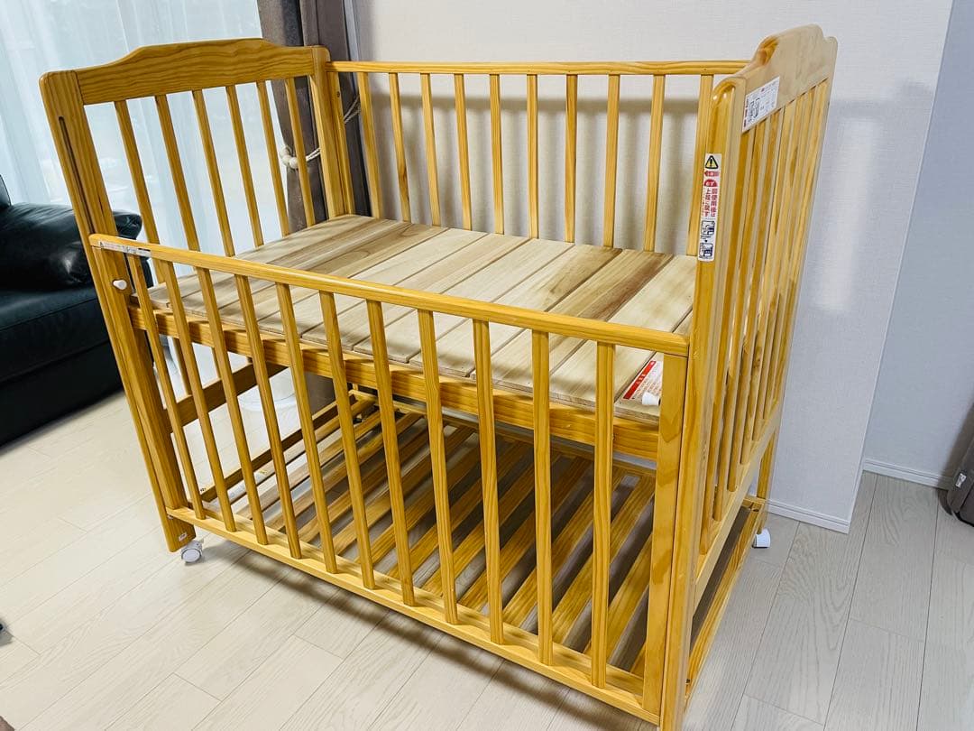 【KATOJIカトージ】ハイシートベビーベッドII レギュラーサイズ