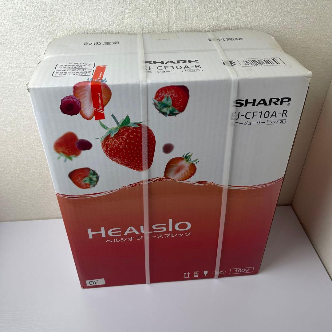 SHARP スロージューサー EJ-CF10A-R レッド系