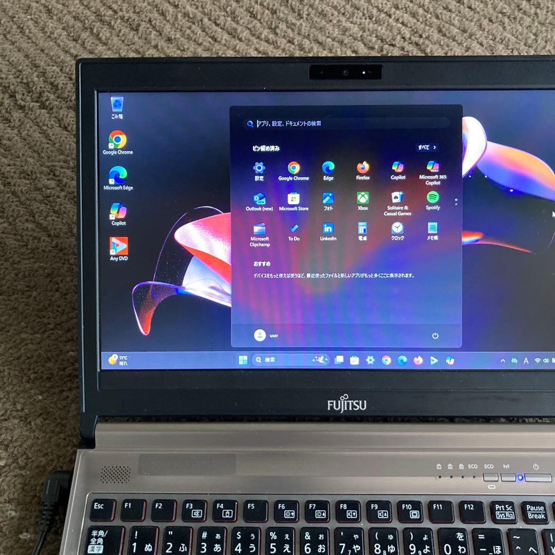 ★富士通 LIFEBOOK 最新Win11Pro Core i3/高速SSD