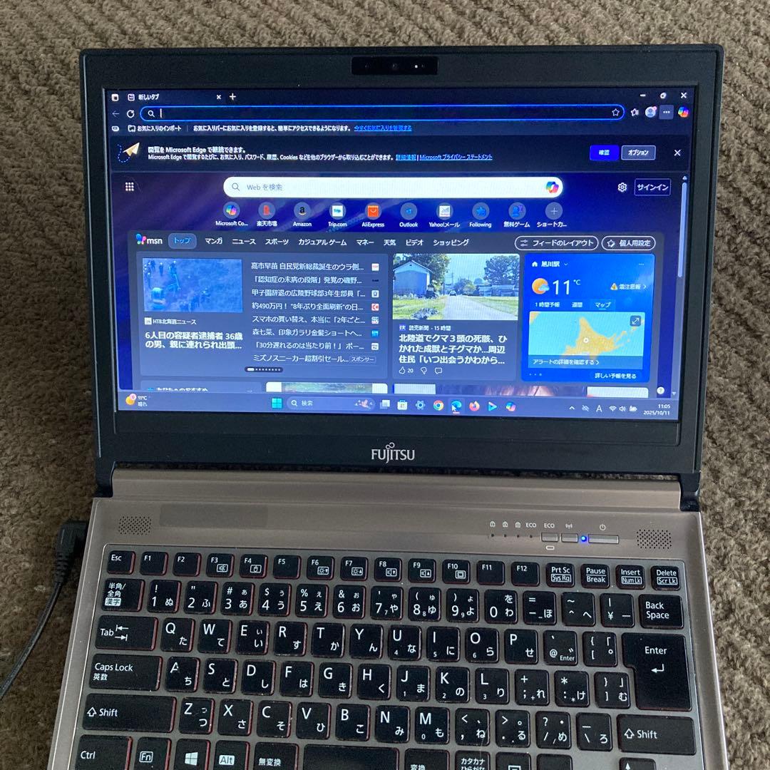 ★富士通 LIFEBOOK 最新Win11Pro Core i3/高速SSD