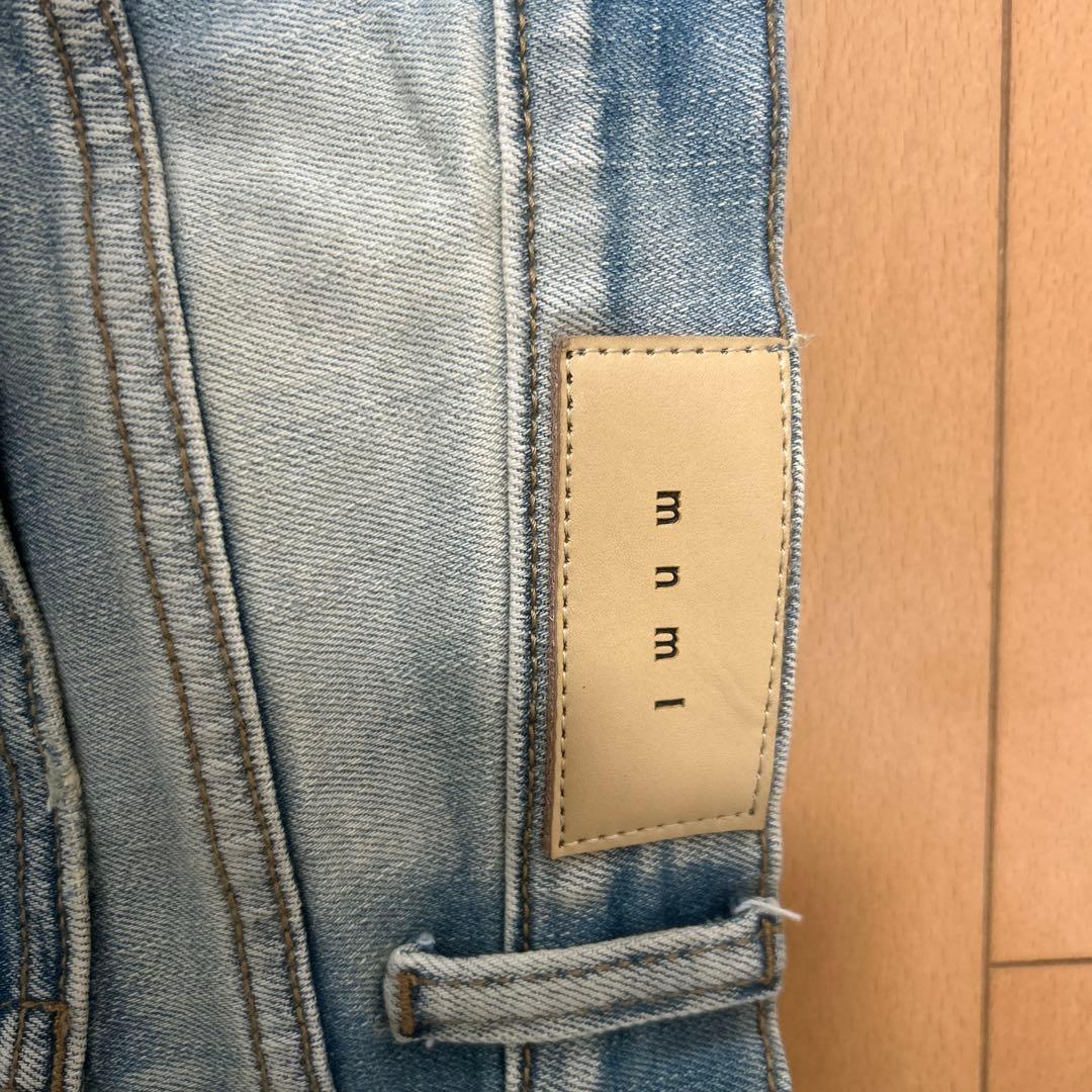 mnml ダメージ加工 スキニージーンズ