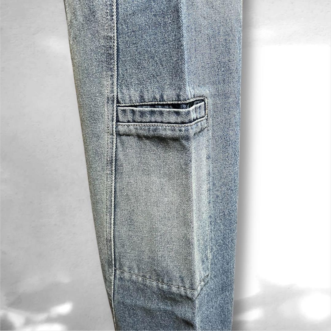 ♥️新品未使用♥️ MICALLEMICALLE インディゴカーゴワイドデニムパンツ