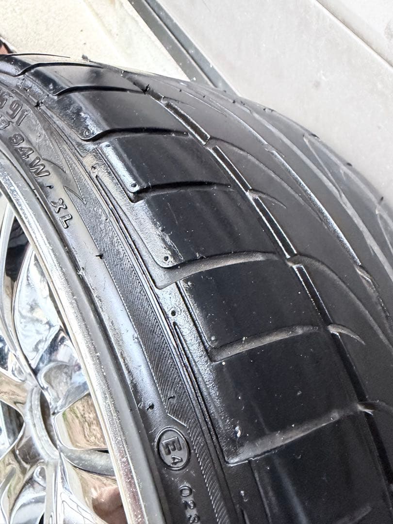 12月中のみ出品　18インチ　メッキホイール　4本セット　深リム