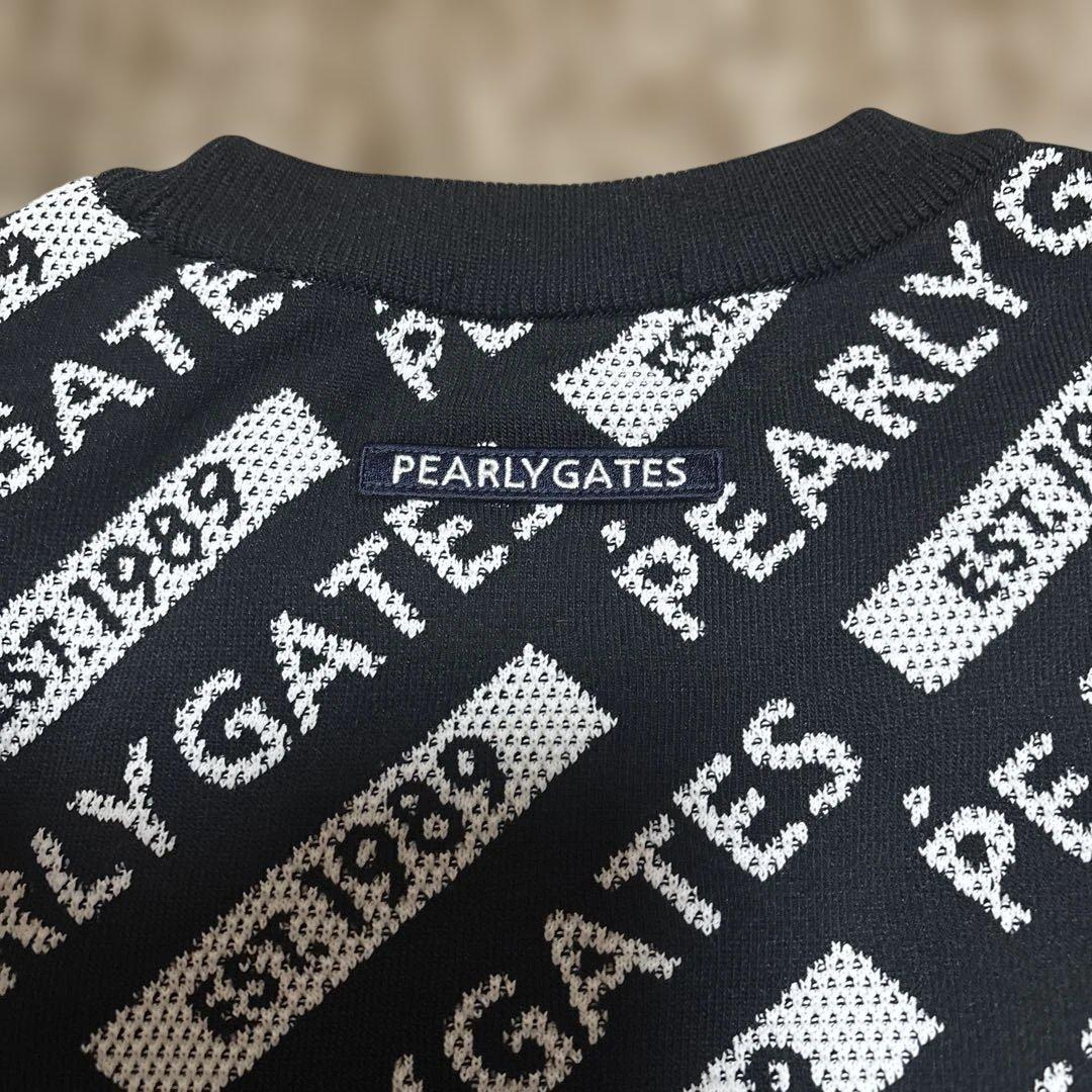 PEARLY GATES ロゴセーター ネイビー/ホワイト