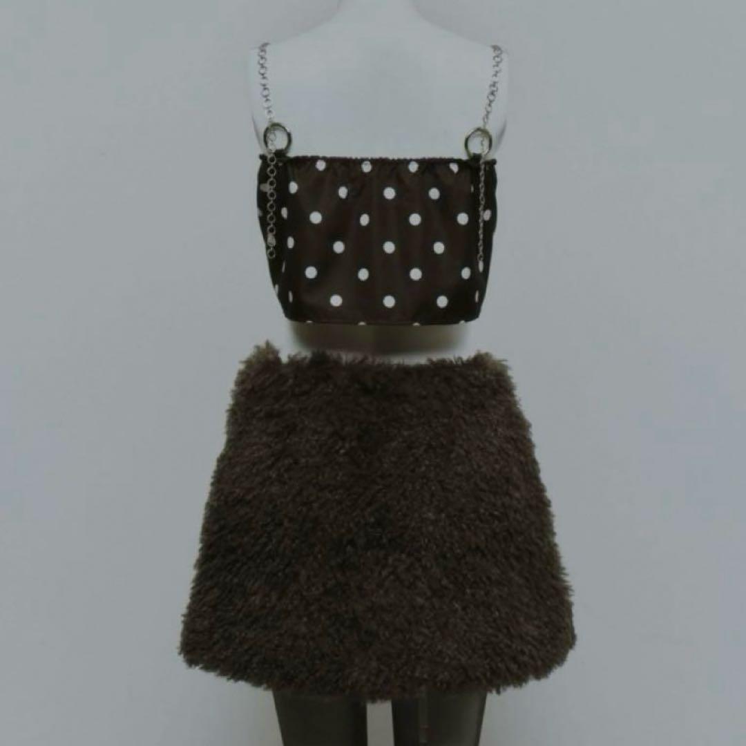 トップス KISHIDA MIKI chain bra ( DOT BLACK )