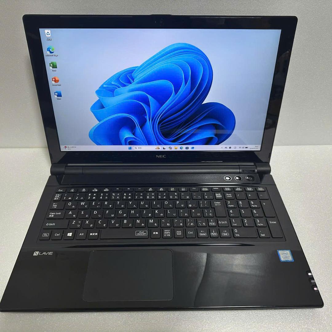 Windowsノート本体 Win11 NEC NS700 i7-8550U SSD256GB Office