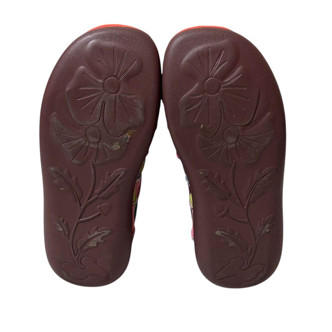 【美品】estacion エスタシオン　ショートブーツ　マルチカラー　人気　L