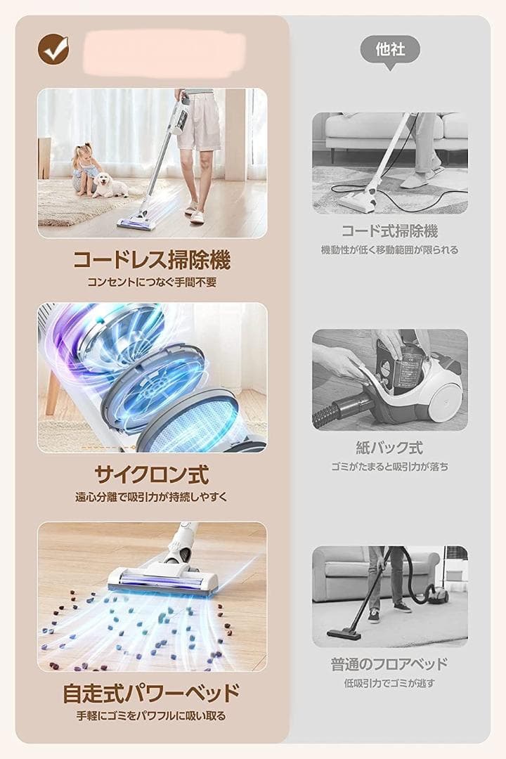 ❤静音＆吸引力が調整できる❣効率よく手軽にお掃除できて超便利♪❤掃除機