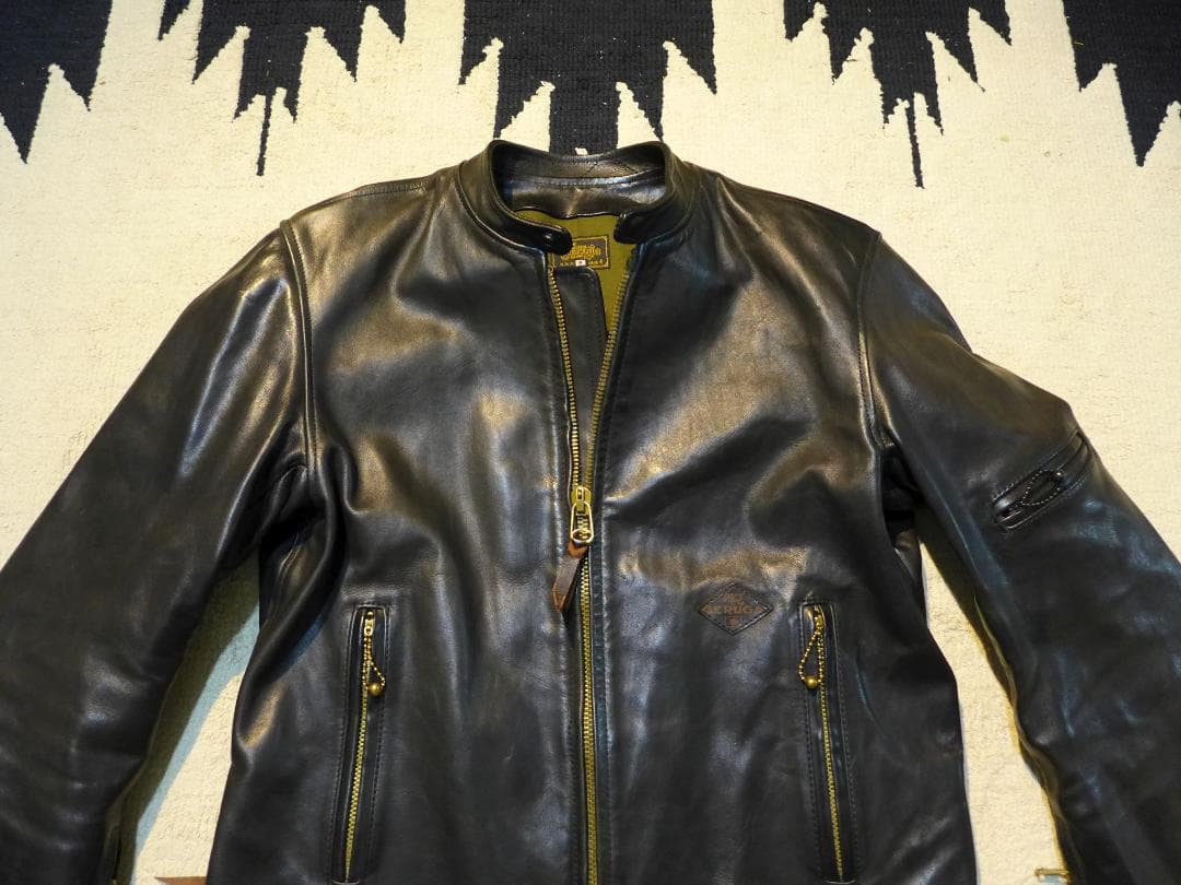 gerugaゲルガ黒ホースハイド4ライダースj100bucoフリーホイーラーズ