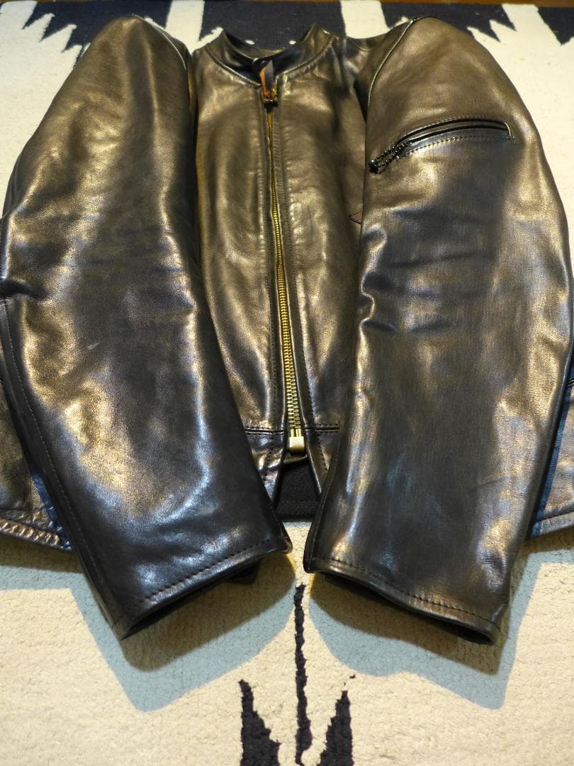 gerugaゲルガ黒ホースハイド4ライダースj100bucoフリーホイーラーズ