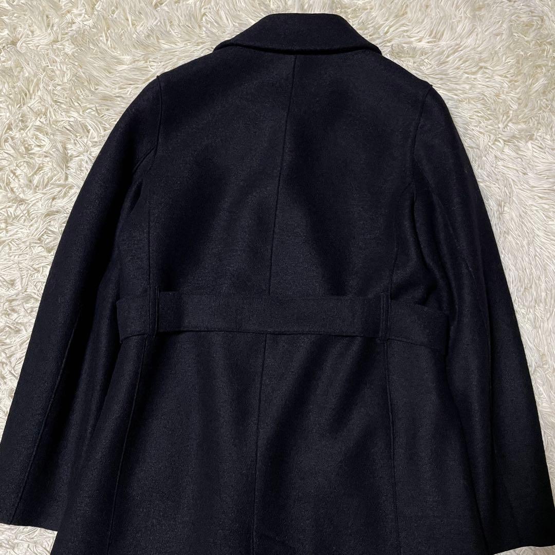 【未使用品】23区 moessmer ダブル チェスターコート ネイビー 38