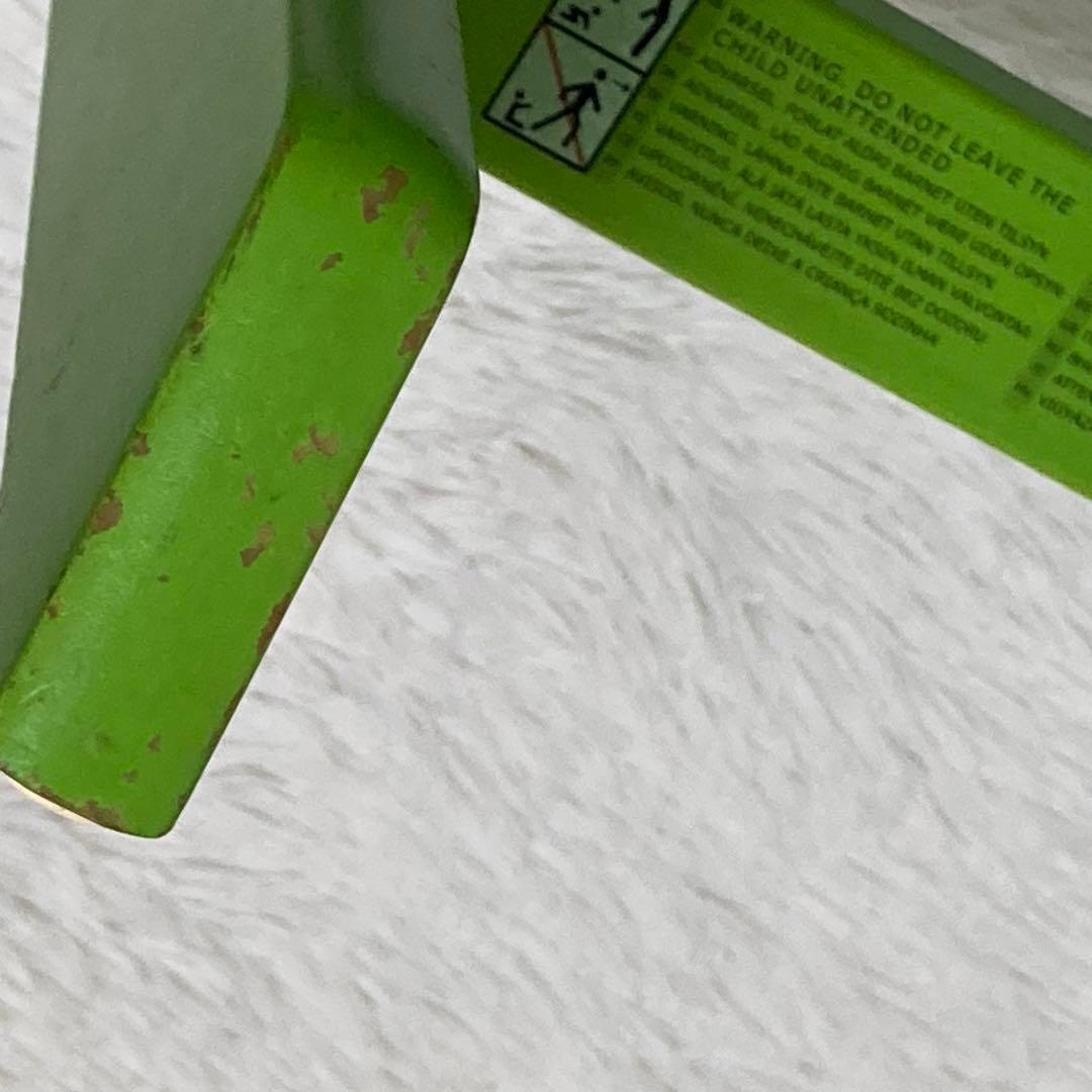 ストッケ　ベビーチェア　トリップトラップ　グリーン　シリアル4 ベビーセット付き