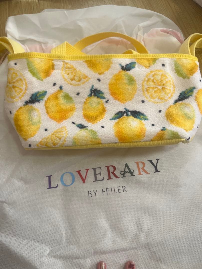 袋付き　LOVERARY BY FEILER レモン柄ベビーカーポーチ
