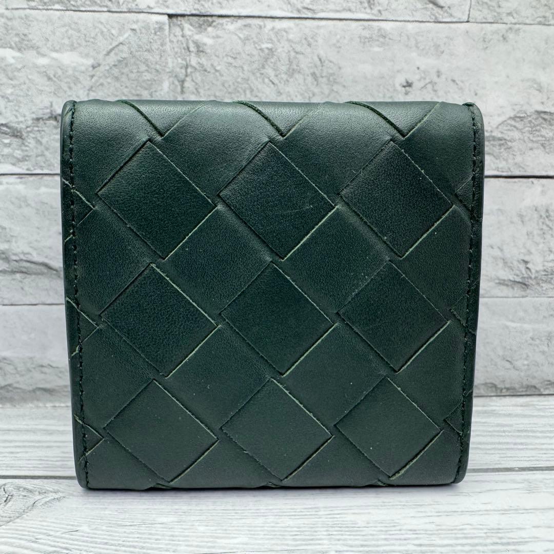 【美品】BOTTEGA VENETA　ケース　イントレチャート　グリーン