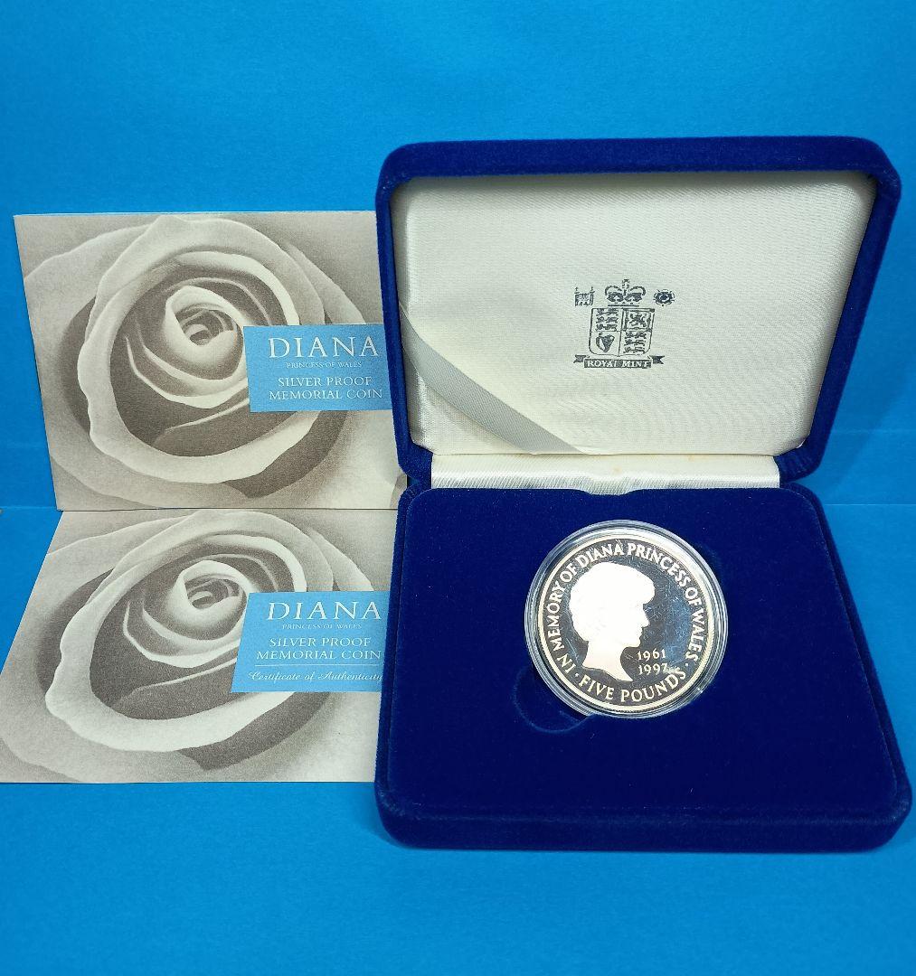 1999年 イギリス ダイアナ妃追悼 5ポンド プルーフ銀貨 (48)