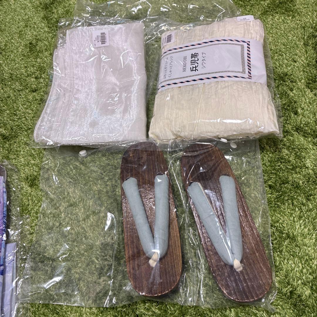 sugar nine 浴衣　ニュアンスフラワーミント牡丹浴衣 浴衣4点セット