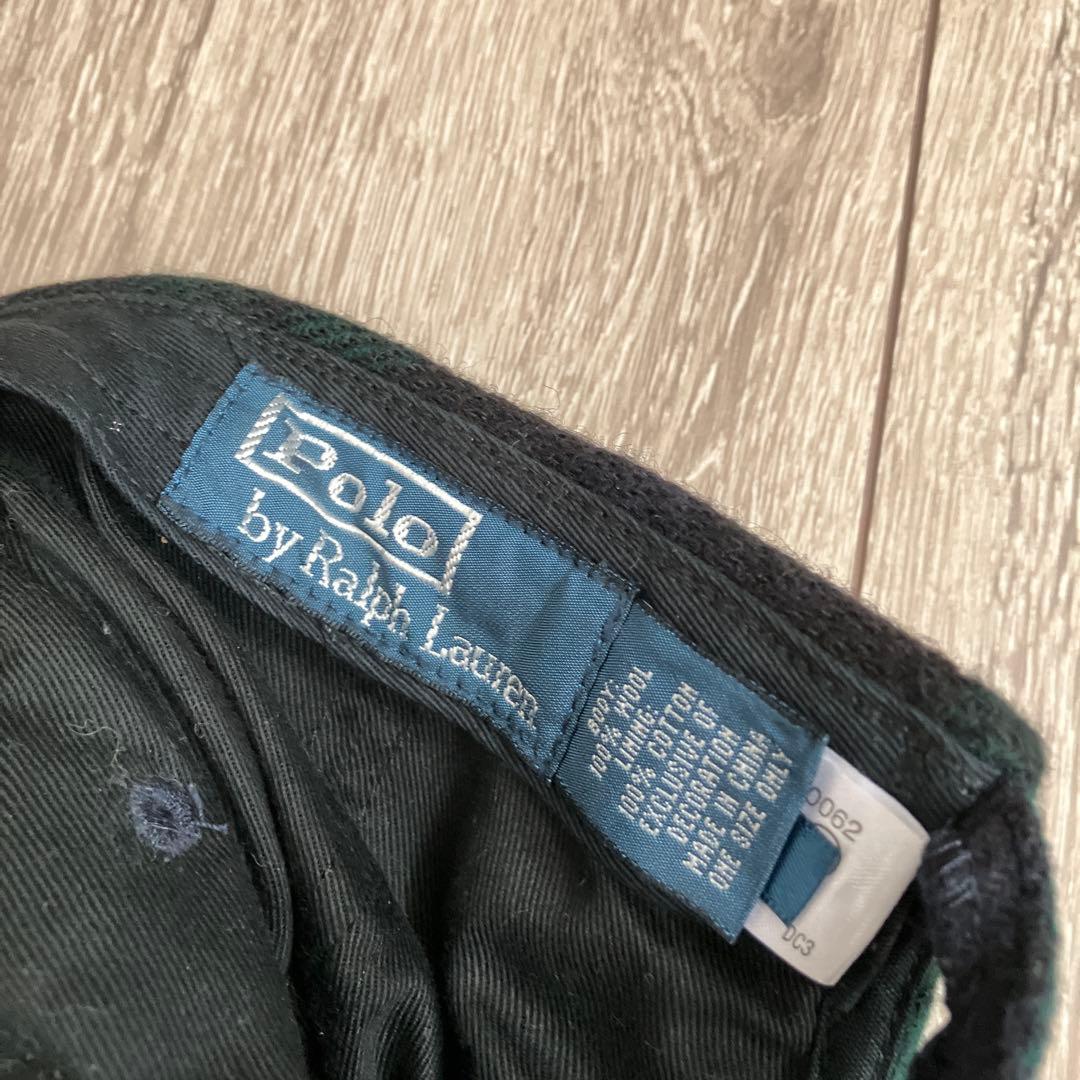 Polo Ralph Lauren ブラックウォッチ ウールキャップ チェック柄