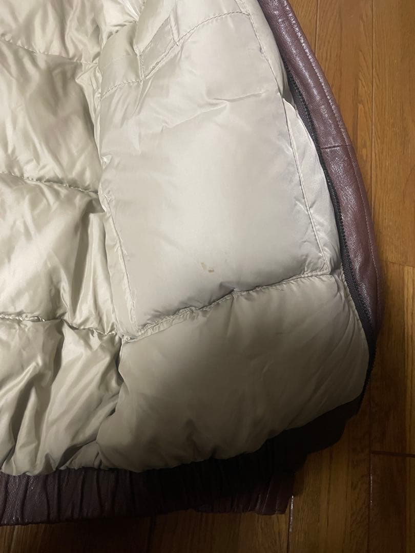 みかエディーバウアー　レザーグースダウン　ブラウン　希少Mサイズ