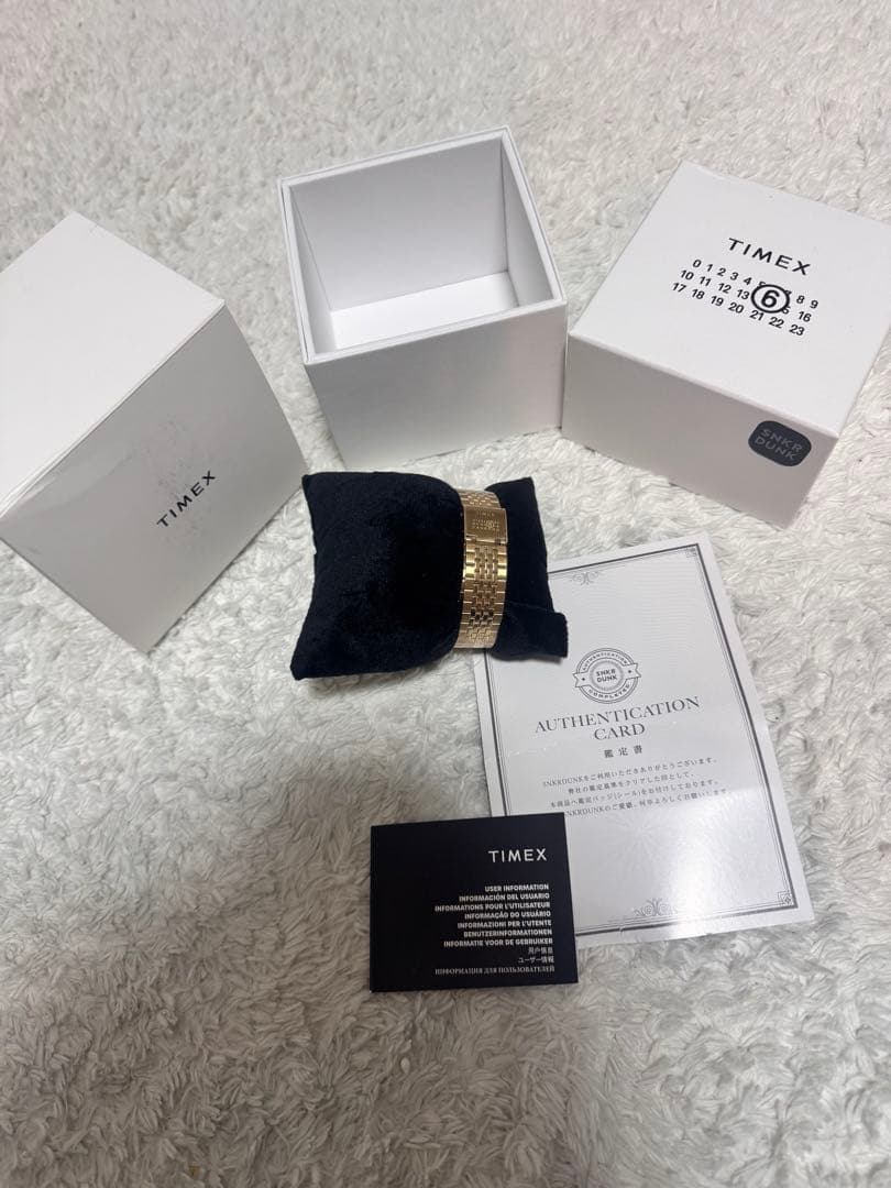 m*2様 MM6 ×TIMEX ゴールド コラボ腕時計 ブレスレットのみ