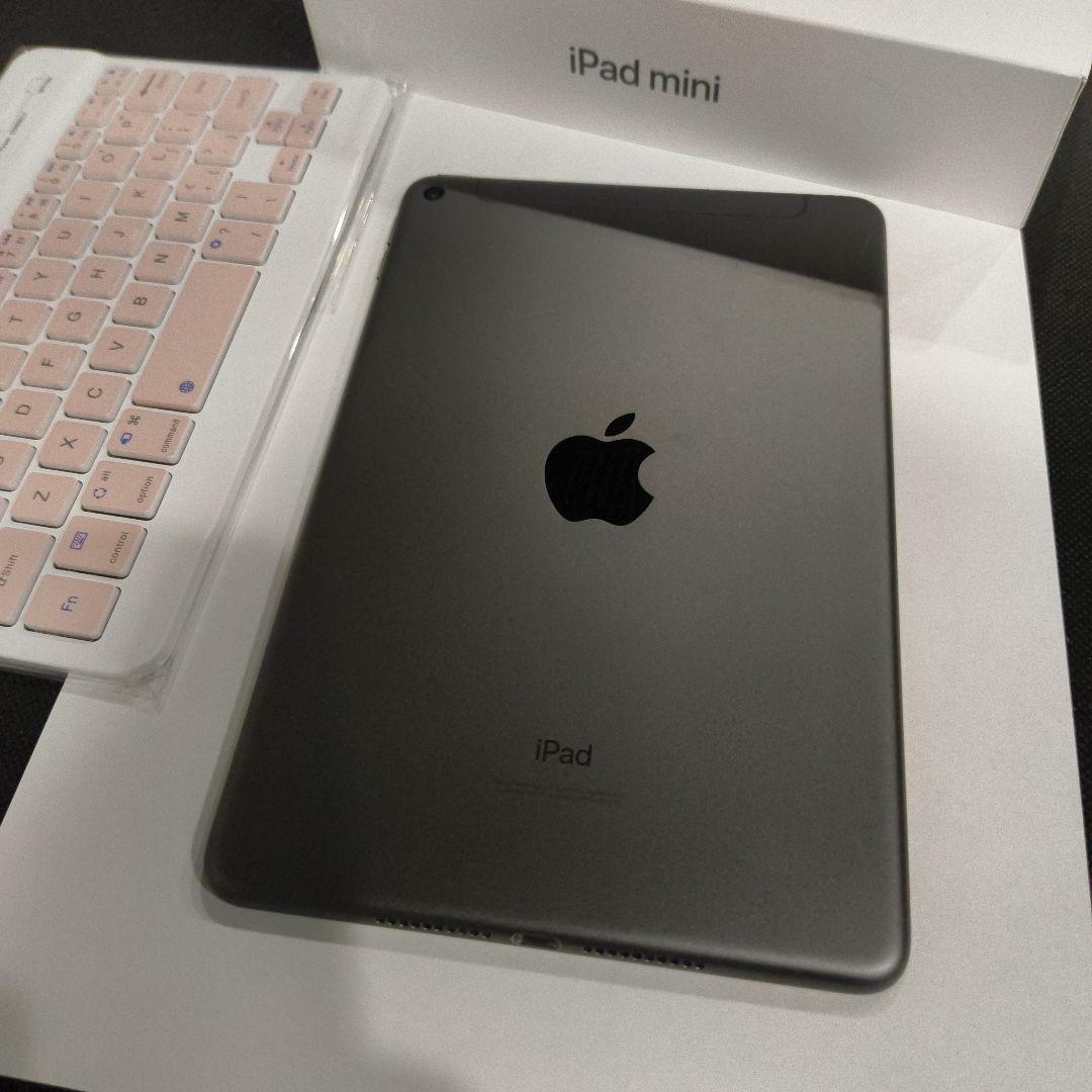 iPad mini 第5世代 セルラー64GB バッテリ97%、箱、キーボード付