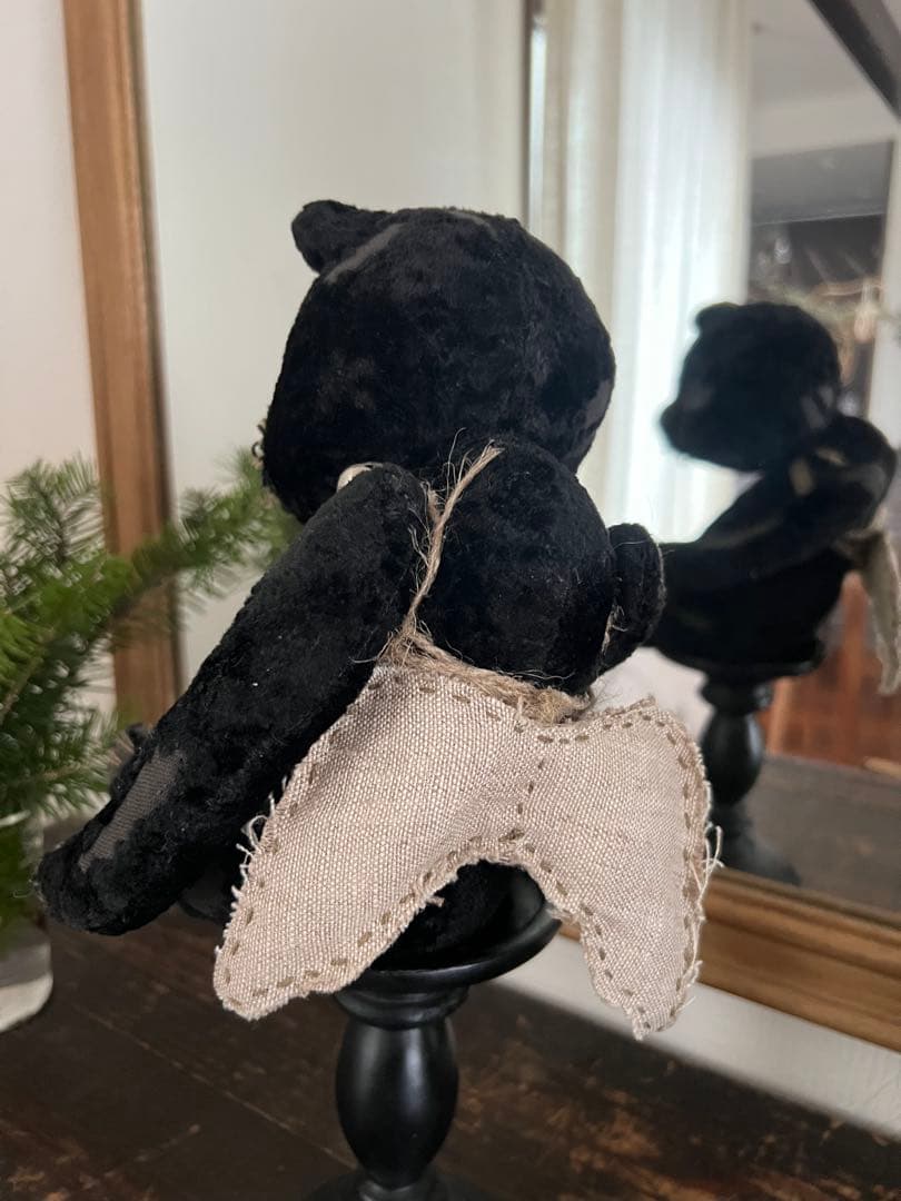ビンテージ 黒いぬいぐるみ アンティーク人形