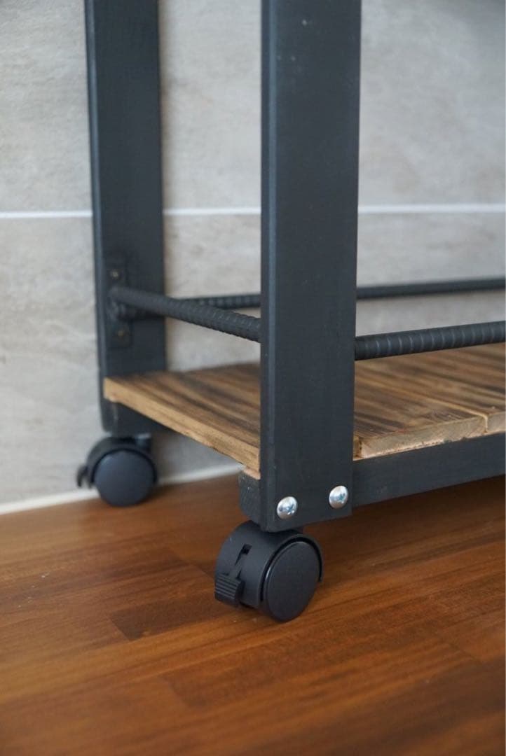 「新作」ウィスキーワゴン　落下防止完全版　男前　インダストリアル