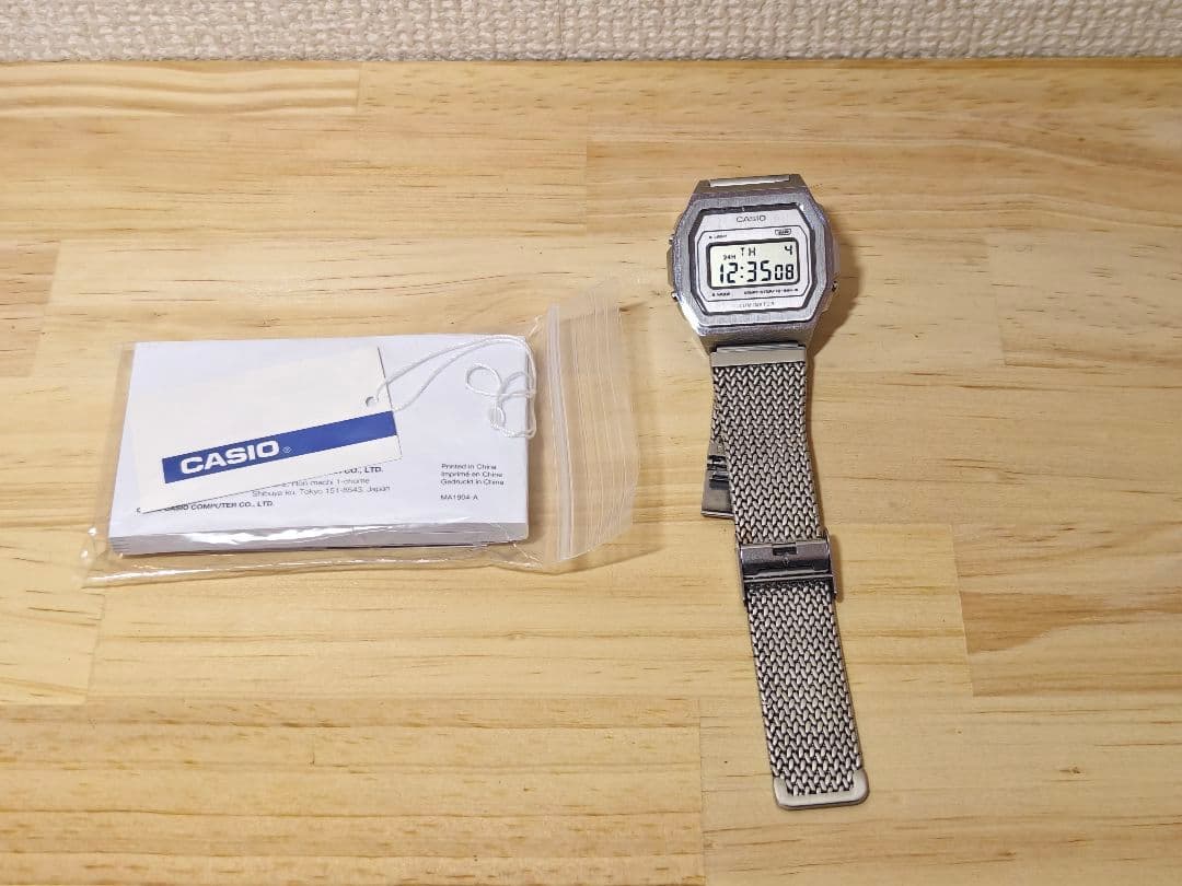 CASIO ILLUMINATOR デジタル腕時計 メッシュバンド