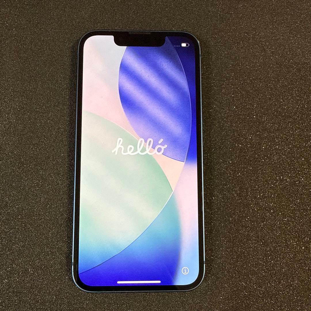 【美品】Apple iPhone 13mini 128GB 本体 ブルー