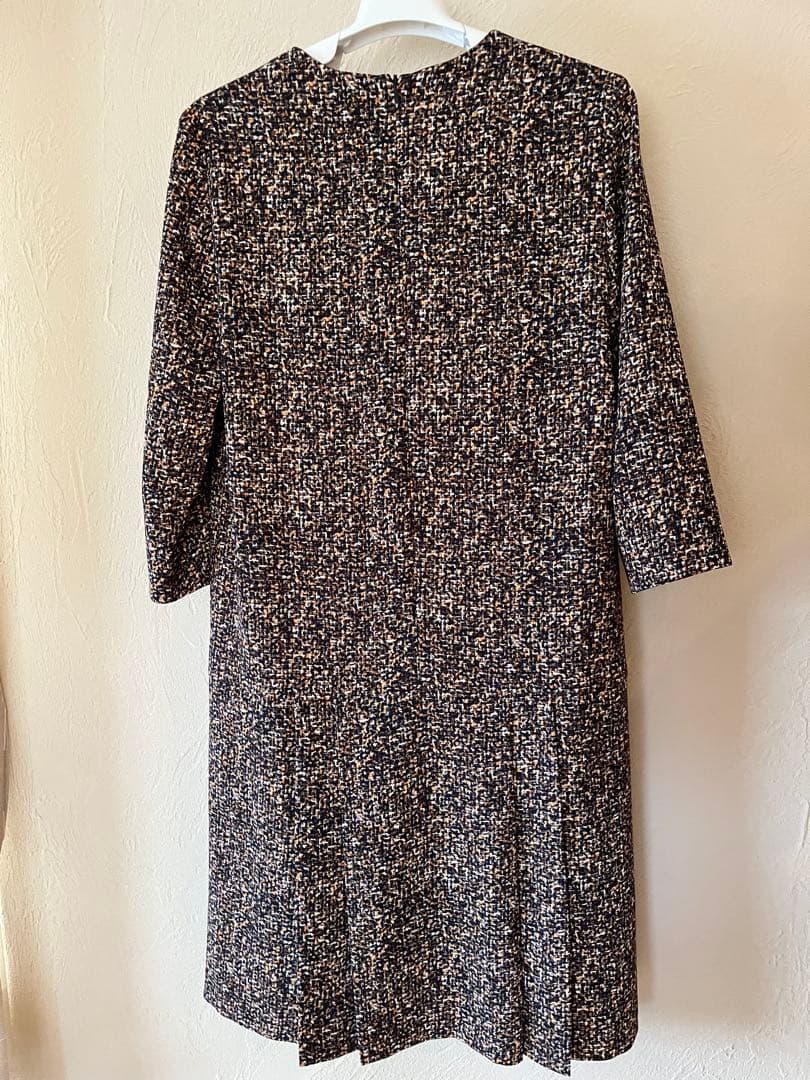 【美品】MaxMara Vネック 七分袖 ワンピース